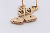 18k Yellow Gold Drop Stud Earrings 2.5 Grams Eb0826orxsa