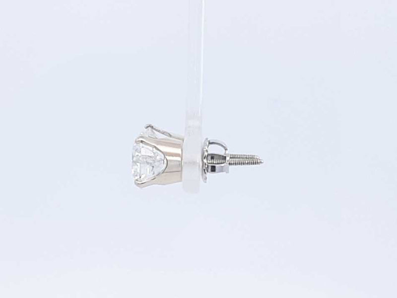 Lab Grown Diamond 4.09ctw Srcewback Stud Earrings In 14k White Gold Eb0421soxosa