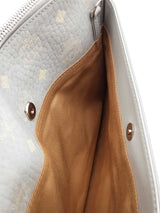 Mcm Aren Crossbody Pouch In Visetos Grey Eb0826lcrde