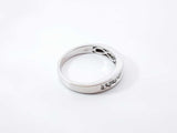 0.77 Cttw Diamond & 14k White Gold Channel-set Wedding Ring 3.9 Grams Size 8.75 Fw0726crxdu