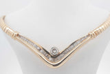 1.0cttw Diamond Pendant Necklace In 14k Yellow Gold 41.1 Grams Eb1025ixzsa