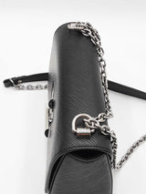 Louis Vuitton Black Epi Leather Twist Lock Shoulder Bag Eb1225exzdu
