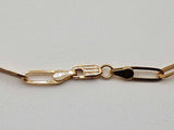 18k Yellow Gold 3.7g Link Chain 17.5 In Do0525oxzde