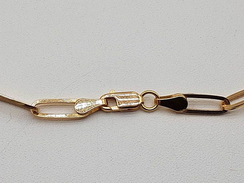 18k Yellow Gold 3.7g Link Chain 17.5 In Do0525oxzde