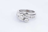 Round Diamond Approx. 1ctw Ring In 14k White Gold 7.71g Size 5.25 Eb0224lrxsa