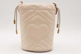 Gucci Marmont Quilted Chevron Crossbody Bucket Bag Eb0326orxsa