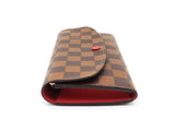 Louis Vuitton Emilie Wallet In Damier Ebene Coated Canvas Fw0726orzdu
