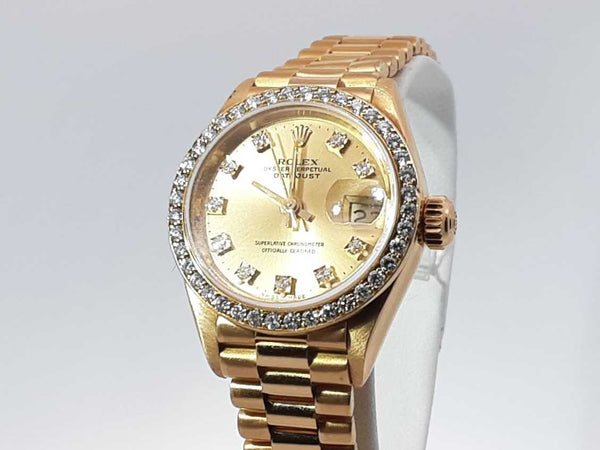 Rolex Lady Datejust 26mm 18k Yellow Gold Automatic Watch Sd0925izxzsa