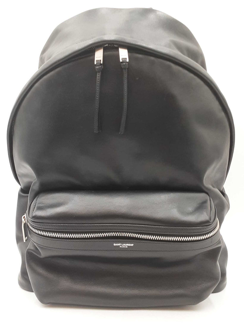 Saint Laurent City Black Calf Leather Backpack Sd0725przdu
