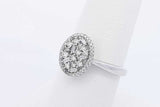 0.64cttw Diamond Ring In 14k White Gold 3.1 Grams Size 7 Eb0226lrxdu