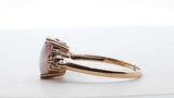 .12cttw Diamond & Synthetic Opal 14k Yellow Gold Solitaire Ring 8.25 Lh1025lcrde