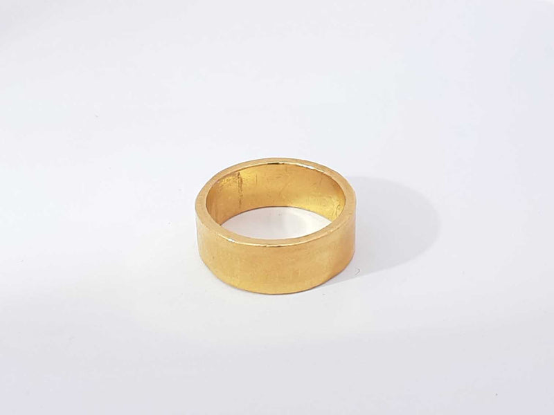 24k Yellow Gold 15.2 Grams Wedding Band Size 8 Aa0925loxzsa