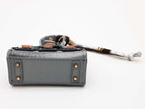 Blue Gray Building Mini Bag Charm Do0725ede