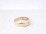 0.35 Cttw Channel-set Diamond & 10k Yellow Gold Ring 6.4 Grams Size 11.25 Fw0726wrzdu