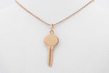 Tiffany & Co. 18k Yellow Gold Key Pendant Necklace 4 Grams 18 Inches Eb0725pxzsa