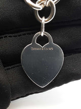 Tiffany & Co. Heart Tag Bracelet In Sterling Silver 34.5 Grams 8 Inch Fw0726lzxdu