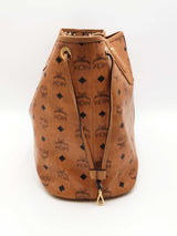 Mcm Liz Reversible Visetos Cognac Tote Bag Eb0526wxzsa