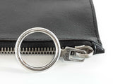 Off White "For Belongings" Pouch In Black Leather Fw1125rxde