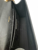 Yves Saint Laurent Ysl Kate Black Grained Leather Crossbody Sd0225ixzsa