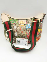 Gucci Gg Supreme Monogram Flora Web Ophidia Hobo Shoulder Bag Eb0824pxzsa