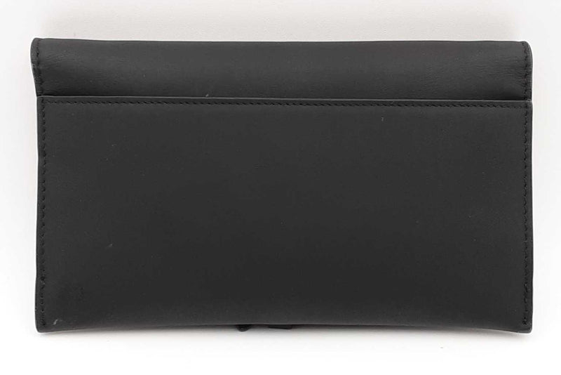 Christian Dior Ultramatte Black Leather Saddle Pouch With Chain Eb1024sxzsa