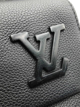Louis Vuitton Aerogram Takeoff Backpack In Black Grained Leather Fw0726crxdu