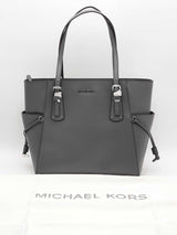Michael Kors Voyager Ew Leather Tote Gray Aa0626rzsa