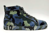 Christian Louboutin Louis Orlato Veau Velours Camoflage Sneakers Eb0125oxzsa