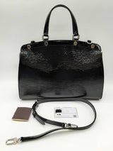 Louis Vuitton Brea Black Epi Electric Patent Leather Shoulder Bag Do1224rxzde