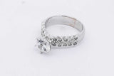 1.2cttw Diamond Ring In 14k White Gold 5 Grams Size 4.75 Eb0126rxzsa