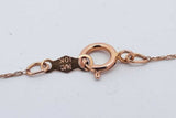 10k Rose Gold Diamond Pendant Necklace 2.8 Grams 22 Inch Eb0326lxzsa