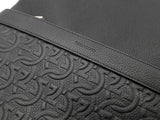 Salvatore Ferragamo Embossed Gancini Black Leather Backpack Eb1225irxsa