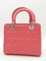 Christian Dior Quilted Cannage Lady Dior Top Handle Bag Eb0826exzde