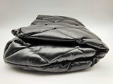 Balenciaga Touch Puffy Black Quilted Leather Large Clutch Do0824wxzde