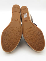 Coach Kelsi Gray Suede Espadrille Sandal Heels Size Eu 37.5 Do0425lxde
