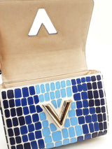 Louis Vuitton Twist Mm Savane Blue Epi Leather Shoulder Bag Eb0925lrxzde