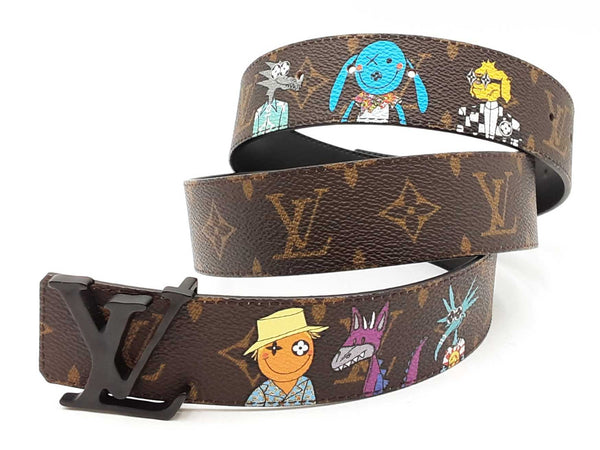 Louis Vuitton Initiales Buckle & Friends Monogram Coated Canvas Belt Fw0725prxdu