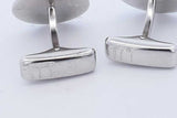 Alfred Dunhill Sterling Silver Onyx Cuff Links Eb0726rxde