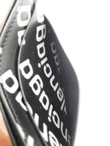 Balenciaga All Over Logo Black Leather Card Wallet Eb0226crsa