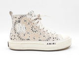 Amiri Court High Top Sneakers In Bandana Print Canvas Size Us 9 Fw0226oozdu