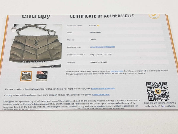 Yves Saint Laurent Ysl Loulou Beige Puffer Leather Shoulder Bag Do0925sxzde