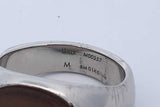 Louis Vuitton Lv Logo Horn Inlay Signet Ring 14.7 Grams Size 9 Eb0726lxzde