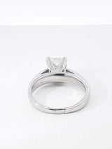 2.01 Ctw Diamond & 95% Platinum Solitaire Ring 8 Grams Size 5.25 Fw0926wsxzdu