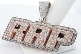 4.16cttw Diamond "Rap" Pendant In 10k White & Rose Gold 46.4 Grams Eb0226ooxzsa