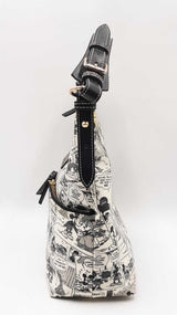 Disney X Dooney & Bourke Mickey Comics Black & White Shoulder Bag Sd0526wrdu