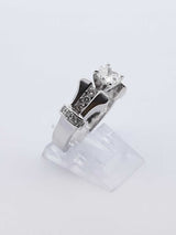 0.88 Cttw Diamond & 14k White Gold Ring 9.2 Grams Size 6.5 Fw0825cxzdu