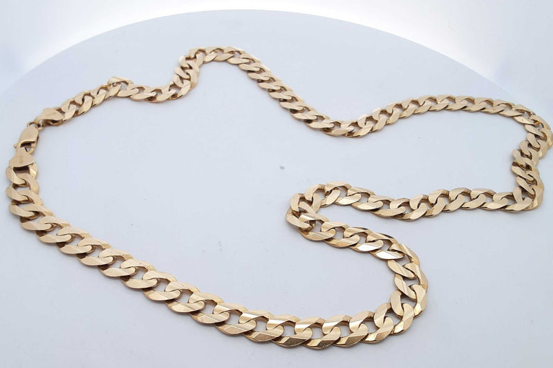 Midas 10k Yellow Gold Cuban Link Chain 50.4 Grams 22 Inch Eb0824lcxzsa