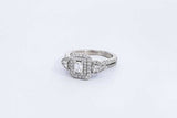 Approx. 2.7ctw Diamond Ring In 14k White Gold 4.8 Grams Size 5.75 Eb1224ixzsa