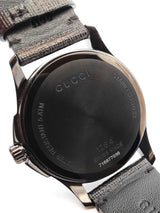 Gucci G-timeless Ghost Black Steel & Rubber 38mm Swiss Quartz Watch Fw0526wrzdu