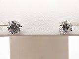 2.00 Cttw Lab Grown Diamonds 14k White Gold 1.1g Stud Earrings Do0723srxde